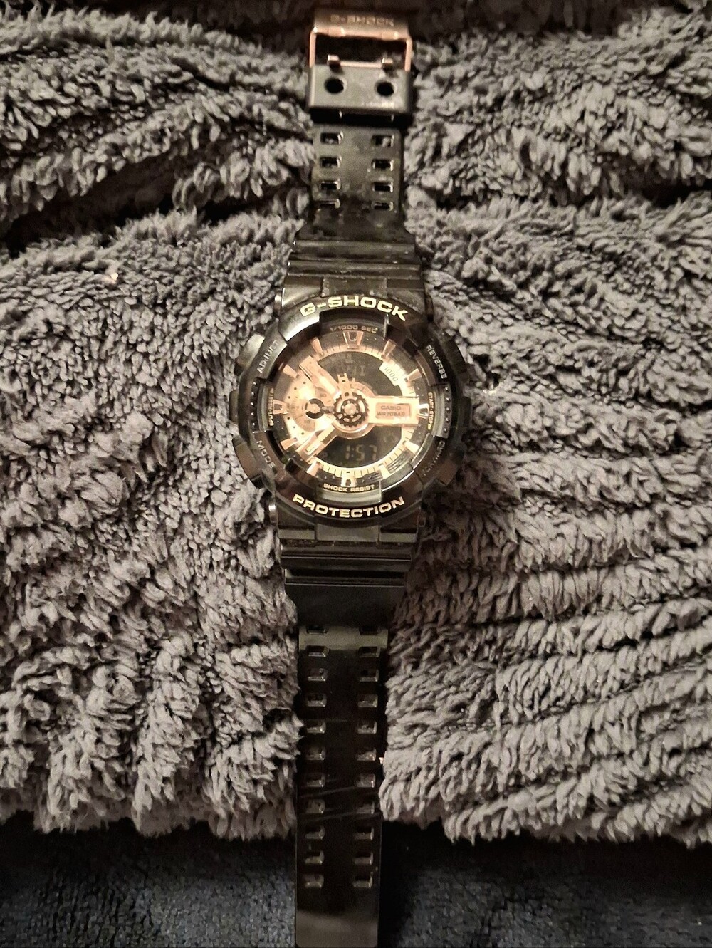 Casio G-Shock Black & Gold Watch GA-110GB-1A